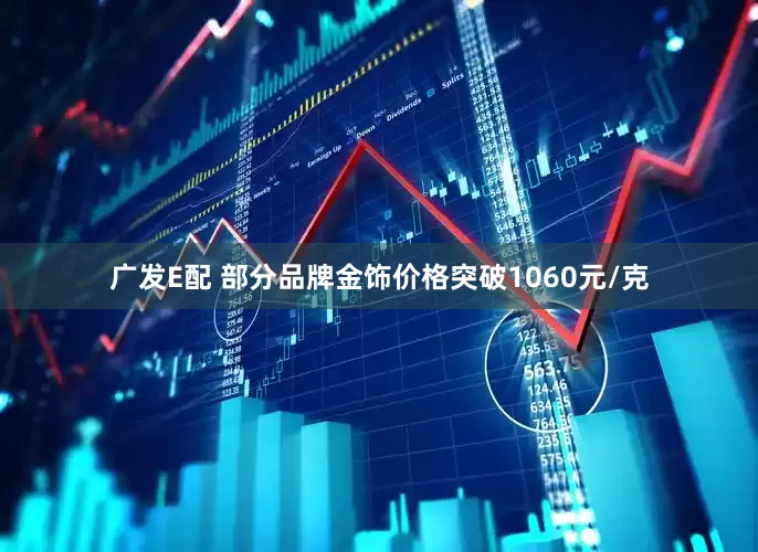 广发E配 部分品牌金饰价格突破1060元/克